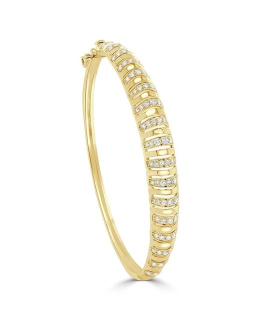 Sabrina Designs Metallic 14K 1.14 Ct. Tw. Diamond Stackable Bangle