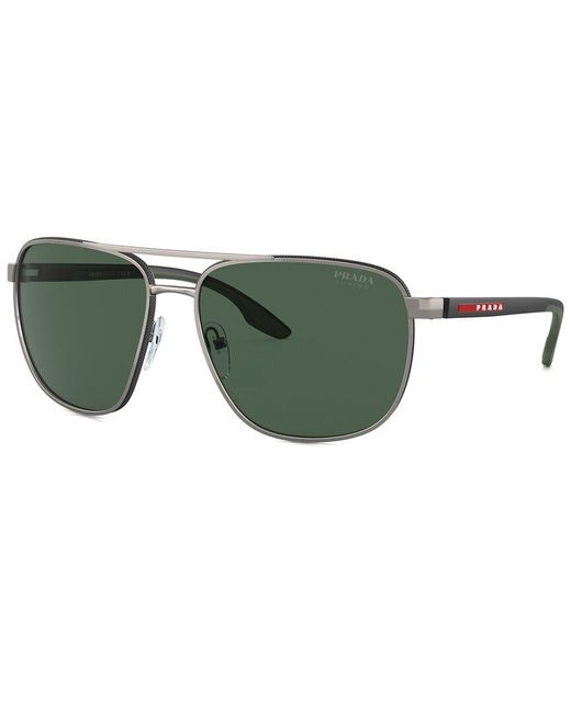 Prada Sport Green Prada Ps50Ys 62Mm Sunglasses for men