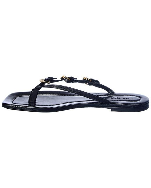 By Far Blue Mare Leather Sandal