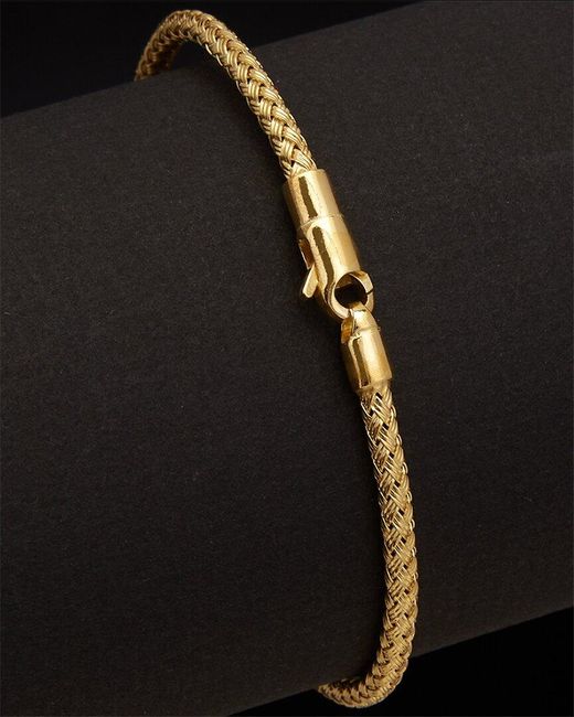 Meshmerise Black 18K Over 0.20 Ct. Tw. Diamond Bangle Bracelet
