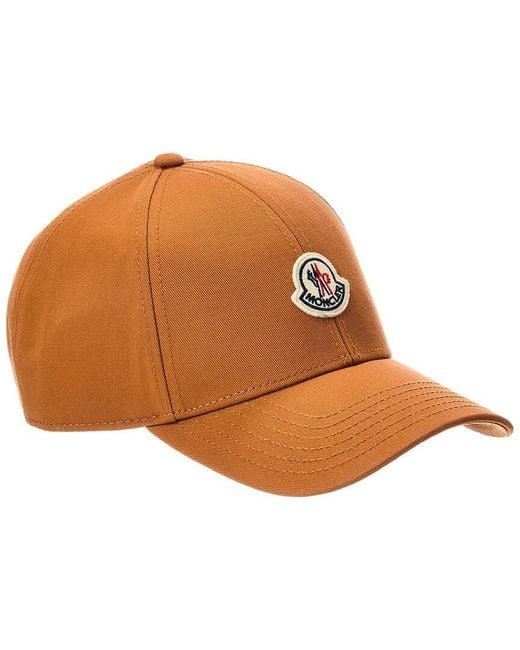 Moncler Brown Logo Baseball Cap for men