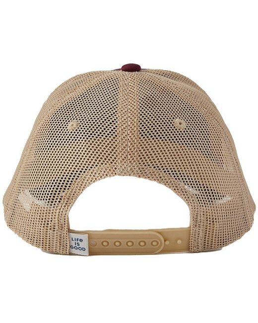 Life Is Good. Blue Mesh Back Cap for men