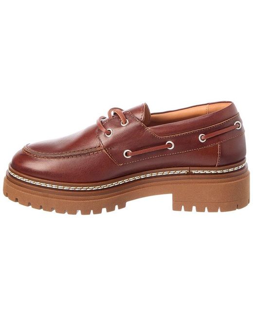 Weekend Red Max Mara Leather Loafer