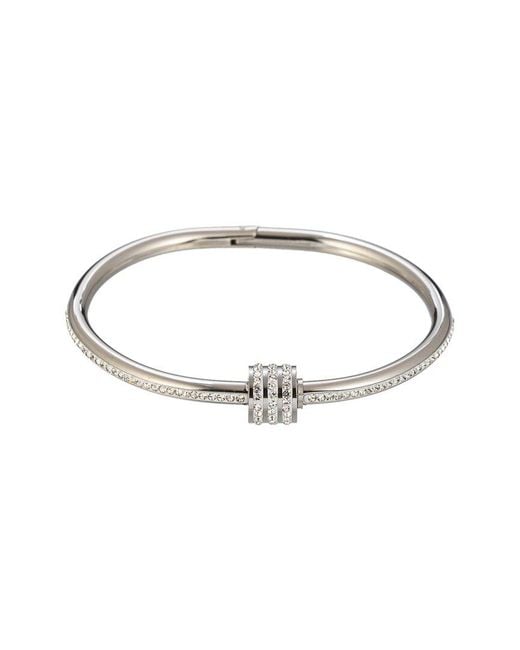 Eye Candy LA White The Luxe Collection Titanium Cz Sophie Cuff Bracelet