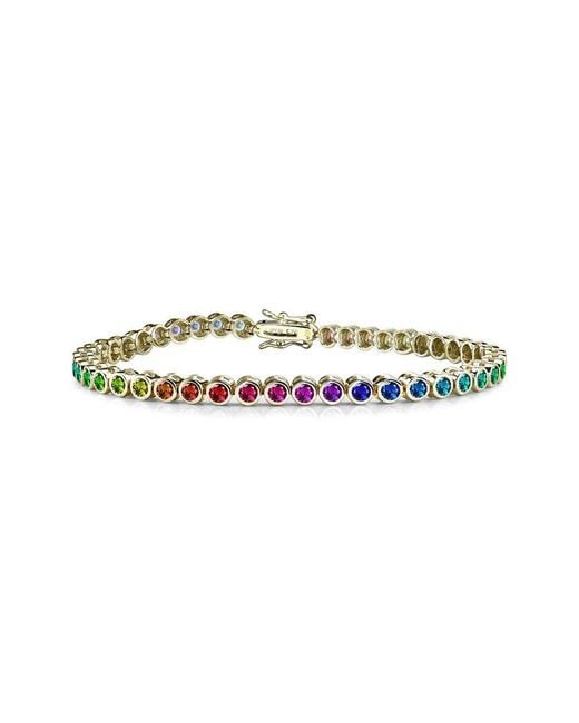 Rachel Glauber White 14k Over Silver Bracelet
