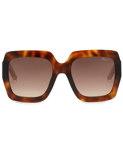 Chopard Brown 55Mm Sunglasses