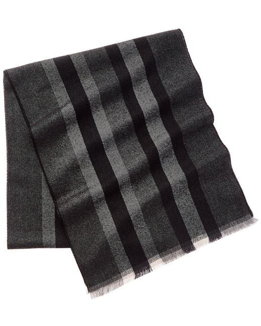 Gucci Black GG Wool Scarf