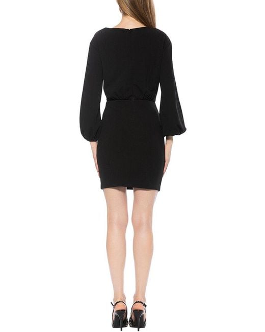 Alexia Admor Black Rowe Sheath Dress