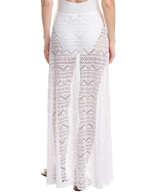 Becca White Color Play Maxi Skirt
