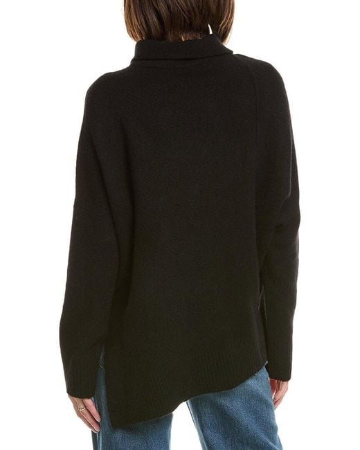 AllSaints Black Lock Roll Neck Wool-Blend Sweater
