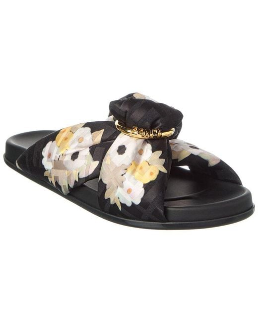 Fendi Black Feel Sandal