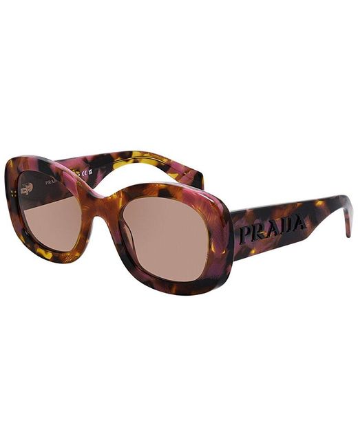 Prada Brown Pra13S 54Mm Sunglasses