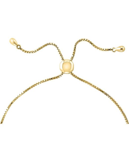 Effy Fine Jewelry Metallic 14k 0.96 Ct. Tw. Diamond Bolo Bracelet