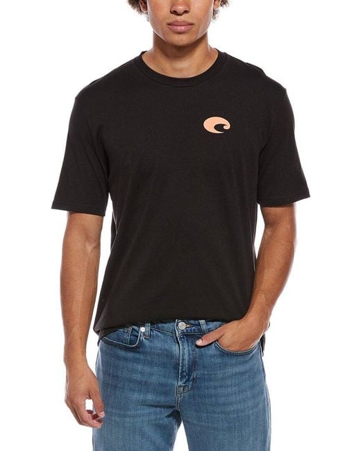 COSTA APPAREL Black Make Waves T-Shirt for men