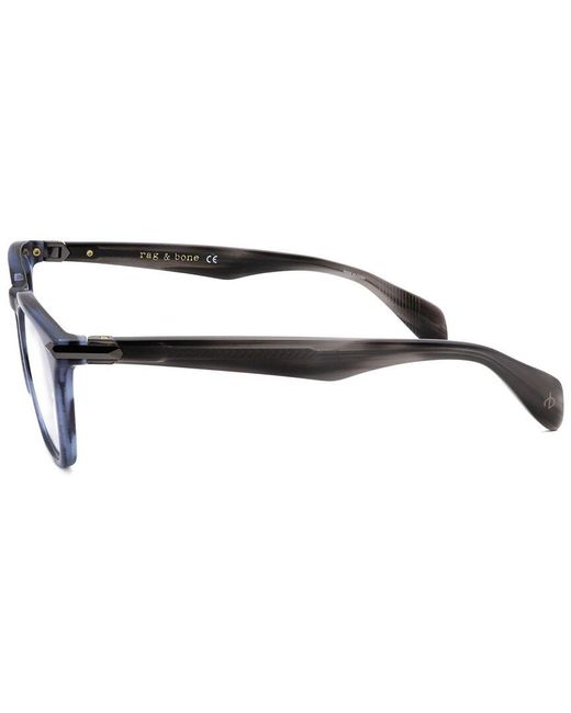 Rag & Bone Blue 49Mm Optical Frames