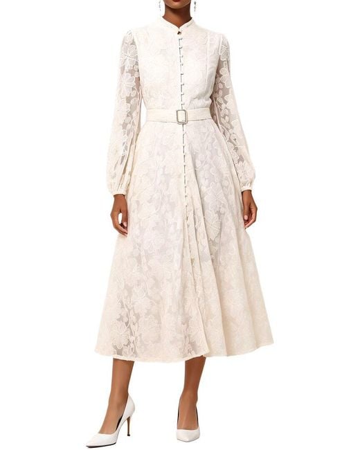 Emma way Natural Midi Dress
