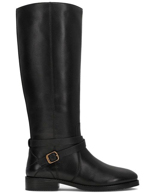Frye Black Melissa Belted Leather Boot