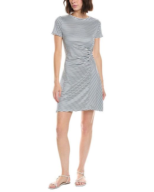 Stella Parker Blue Kerri Printed Shirtdress