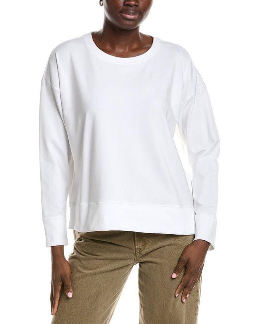 Eileen Fisher White Crewneck Top