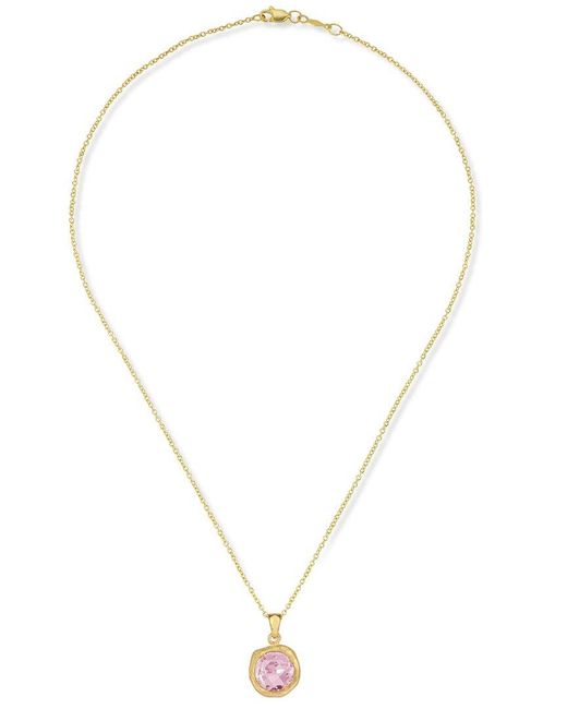 Reiss Pink 14k 1.80 Ct. Tw. Rose Quartz Necklace