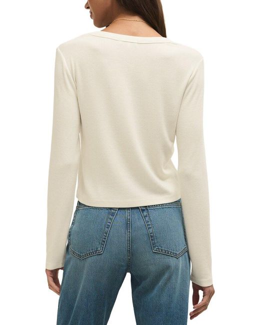 Z Supply Blue Ferris Henley Top
