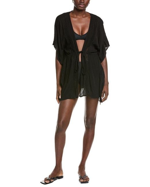 Elan Black Tie Front Cover-Up