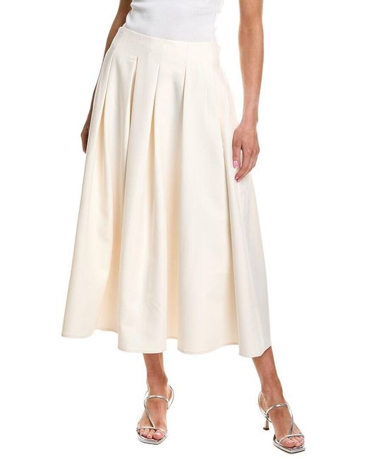 Endless Rose Natural Long Pleated Skirt