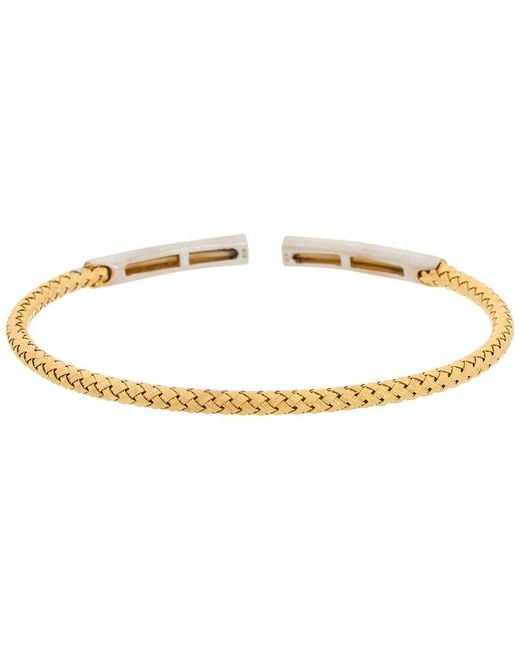 Meshmerise White 18k Rose Gold Vermeil 0.12 Ct. Tw. Diamond Mesh Bangle