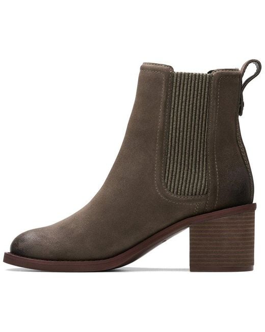 Clarks Brown Chamberly Top Mole Sde Boots