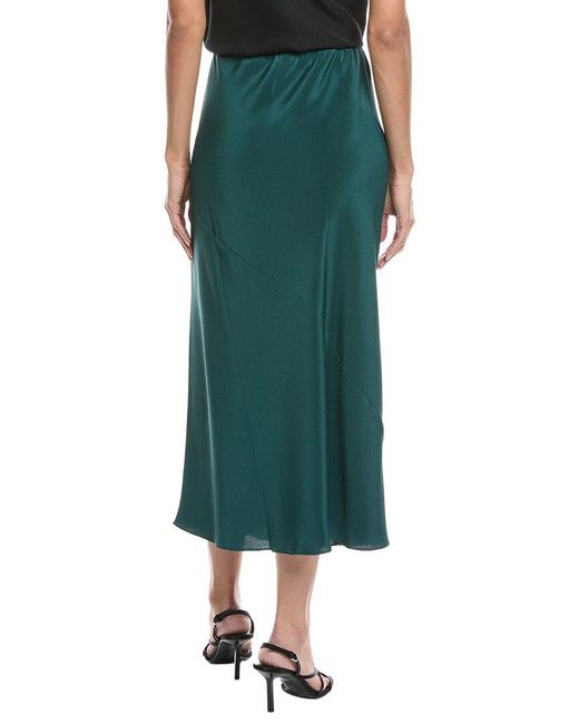 Eileen Fisher Green Bias Maxi Skirt