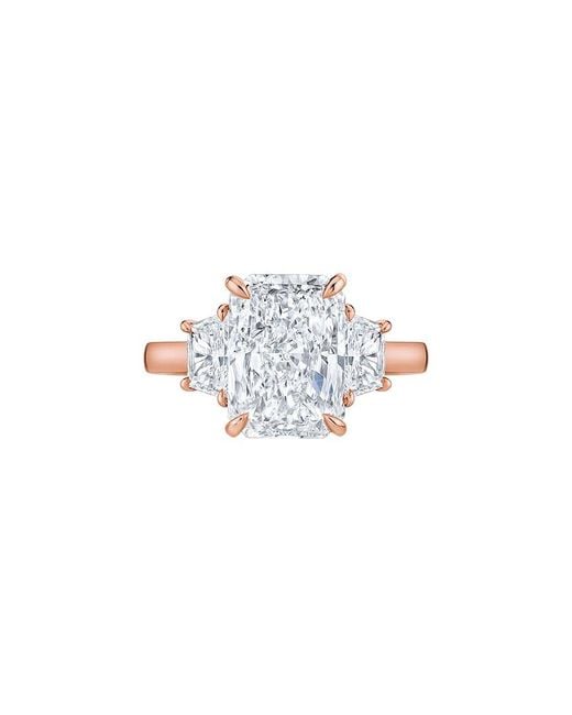 Lab Grown Diamonds White 14K Rose.90 Ct. Tw. Lab-Grown Diamond Ring
