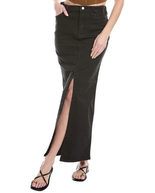 Staud Black X Wrangler The Maxi Skirt