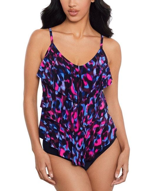 Magicsuitr Purple Cherry Bomb Rita Tankini