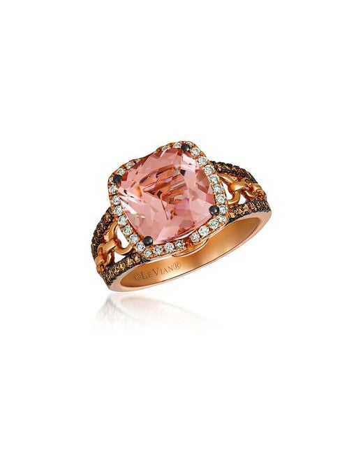 Le Vian White Le Vian 14k Rose Gold 3.42 Ct. Tw. Diamond & Morganite Ring