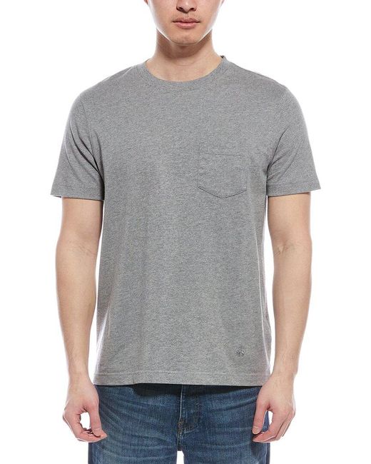 Brooks Brothers Gray Pocket T-shirt for men