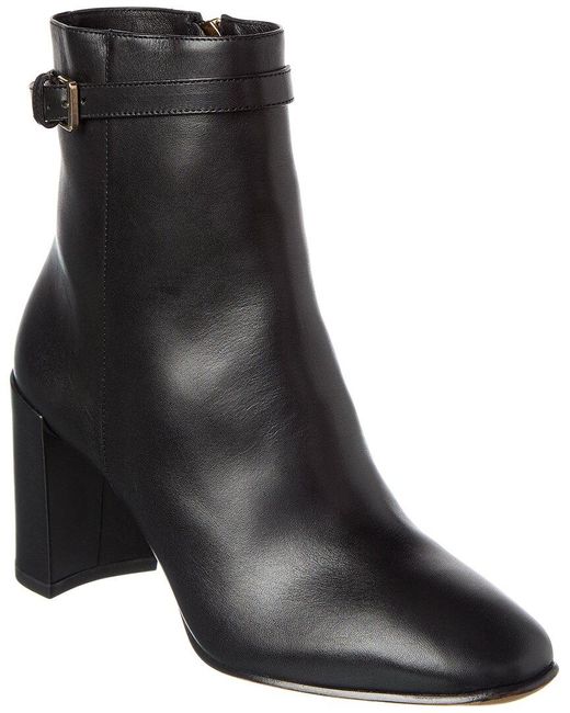 Alexandre Birman Black Candance 90 Leather Bootie