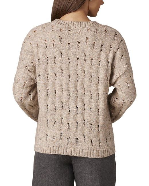Wit & Wisdom Brown Open Work Sweater