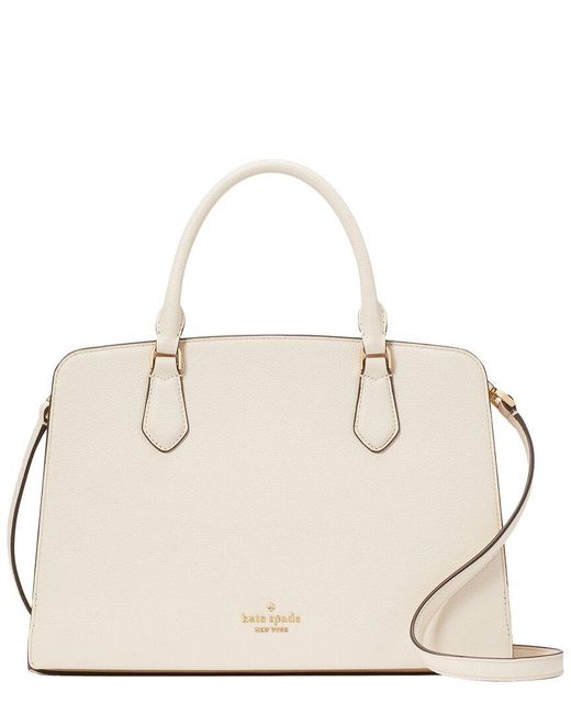 Kate Spade Natural Addie Pebbled Leather Satchel