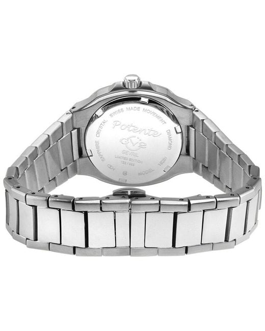 Gv2 Metallic Diamond Watch