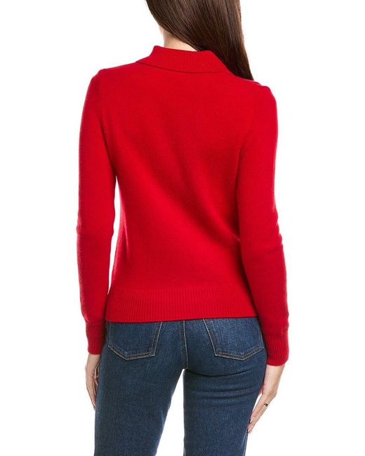 Kier + J Red Kier + J Wool & Cashmere-Blend Cardigan