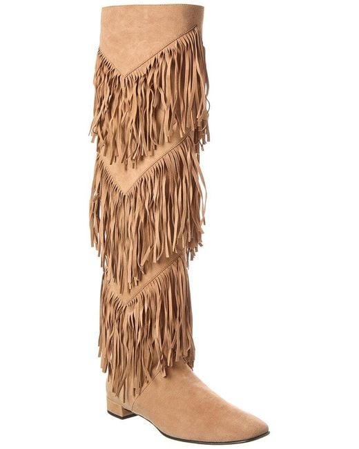 Roger Vivier Brown Suede Over-the-knee Boot