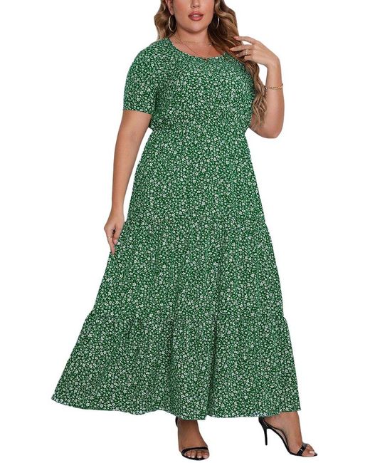 ROMANISSA Green Maxi Dress