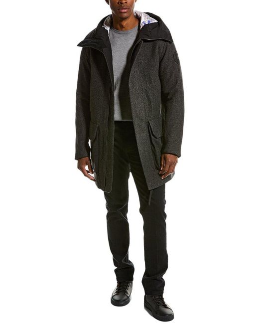 Canada Goose Black Atavist Wool Down Coat for men