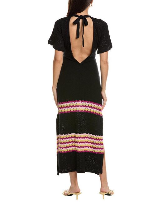 Ramy Brook Black Greca Maxi Dress