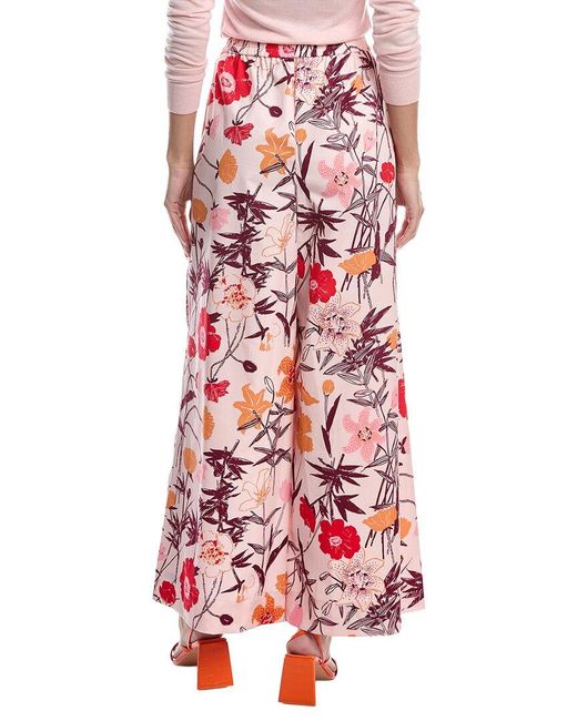 Marimekko Red Kohti Perenna Wide Leg Trousers