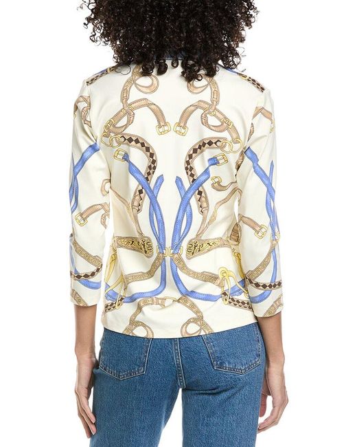 J.McLaughlin White Greens Top