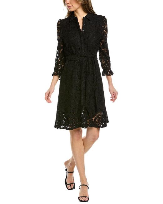 Nanette Lepore Valentina Mini Dress in Black | Lyst