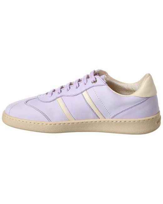 Ferragamo Blue Achille Leather Sneaker