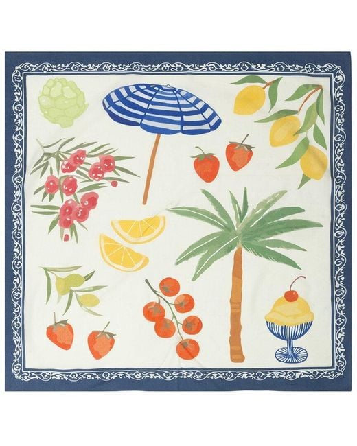 Saachi Blue Vacation Printed Bandana