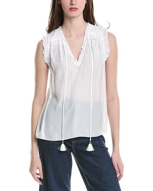 Ramy Brook White Perri Top
